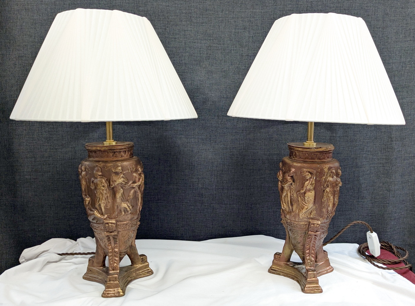 A pair of  'Athenian Urn' Table Lamps